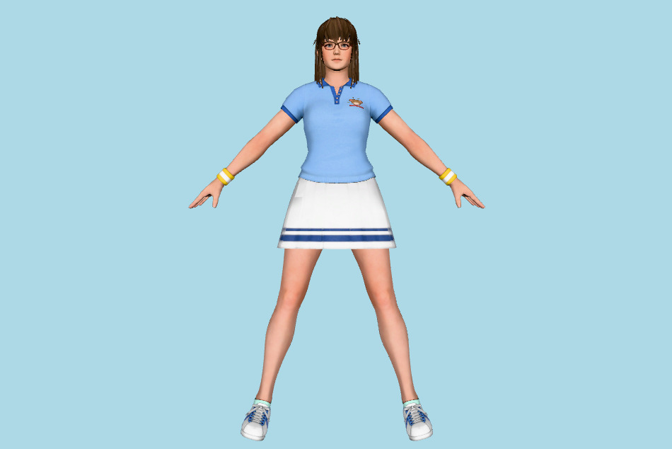 Dead or Alive 5 - Hitomi Sport 3d model