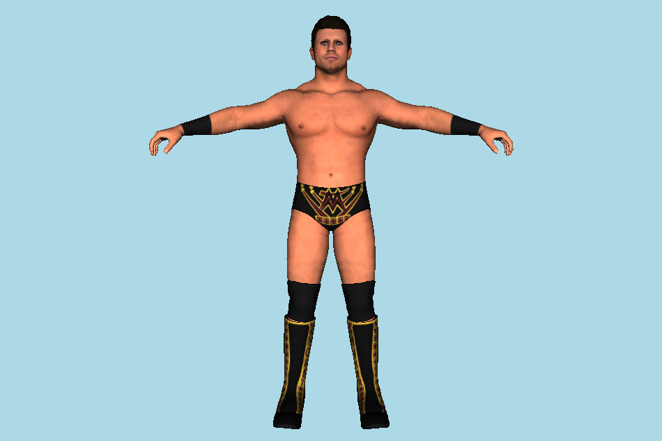 The Miz WWE 2K17 Man Wrestler Superstar 3d model