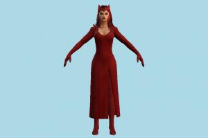 Scarlet Witch woman, witch, lady, girl, female, people, human, character