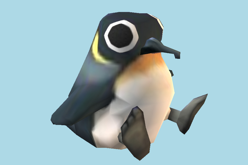 Adventure Island Penguin 3d model