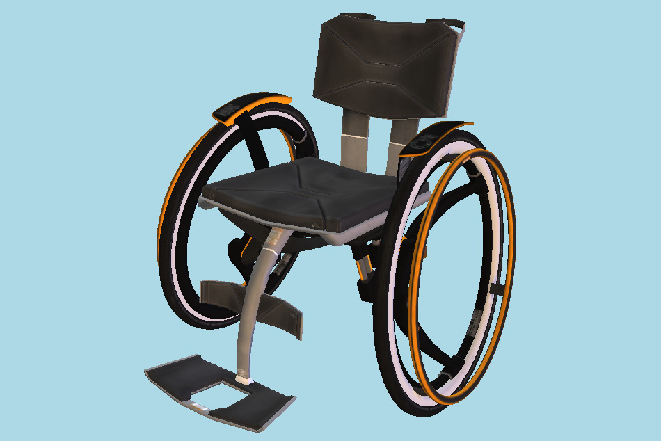 Crippled Chair 3d model