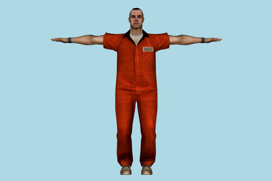 Hostage Man 3d model