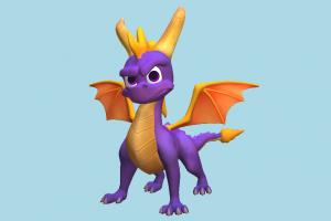 Spyro the Dragon spyro, dragon, monster, animal, animals, cartoon