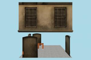House house, home, building, build, residence, domicile, internal, lowpoly, structure