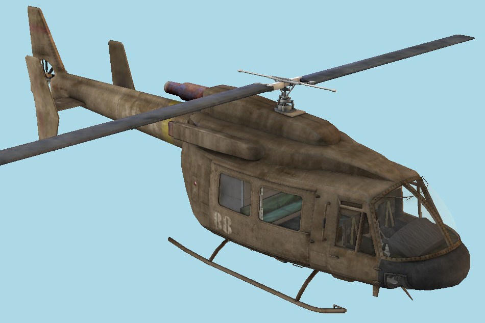Resident Evil 5 Helicopter (B.S.A.A.) 3d model
