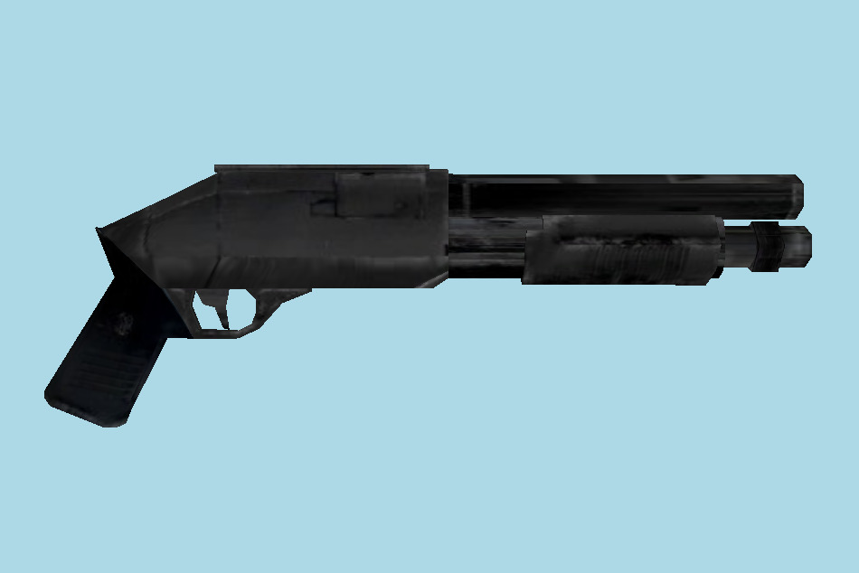 Batman: Arkham Asylum Shotgun 3d model