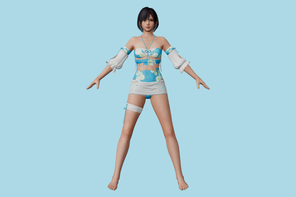 2nd Design - Nagisa 3d model