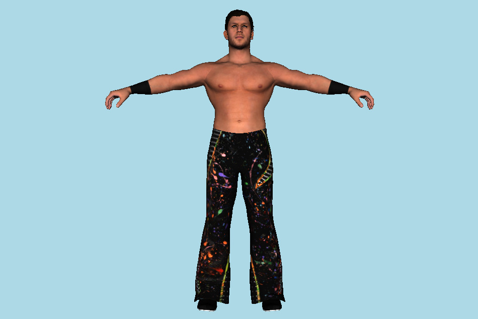 Fandango WWE 2K17 Man Wrestler Superstar 3d model