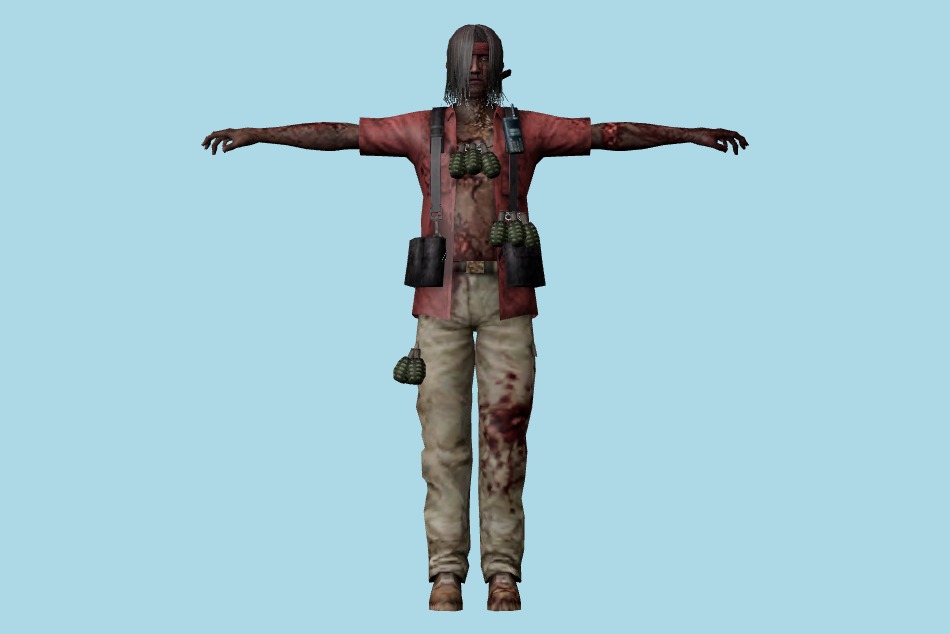 Resident Evil: Chronicles - Op.Javier Zombies 3d model