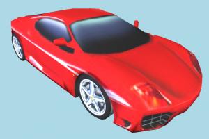 Racing Cartoon Car racing, race, speed, car, fast, vehicle, truck, carriage, red, toon, low-poly
