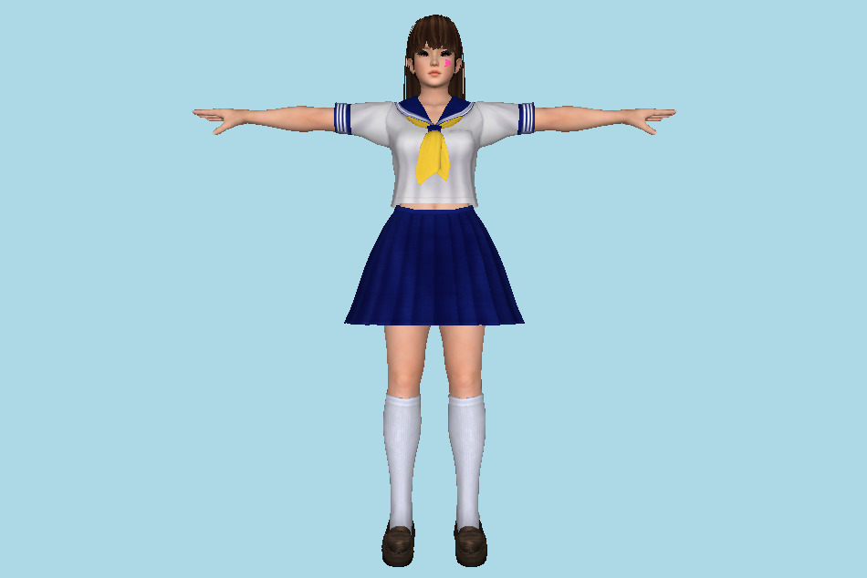 School Girl 3d model