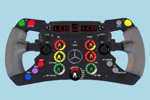 Mercedes F1 Wheel control, wheel, buttons, panel, mercedes, car