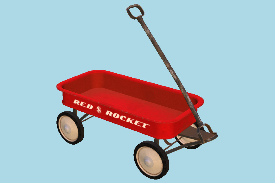 Toy Cart Wagon 3d model