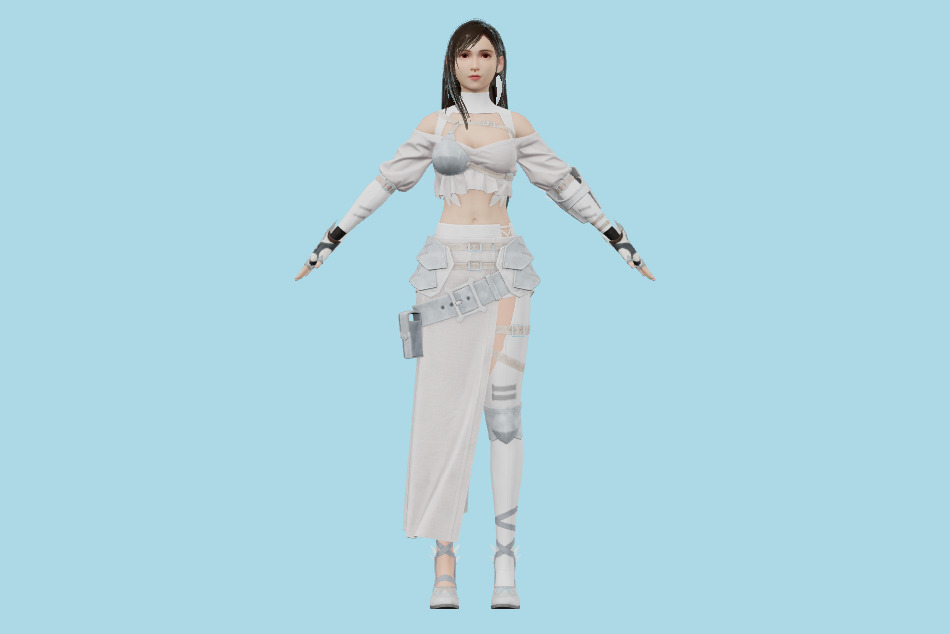 Final Fantasy Ever Crisis - FFVII Tifa (Feather Style) 3d model