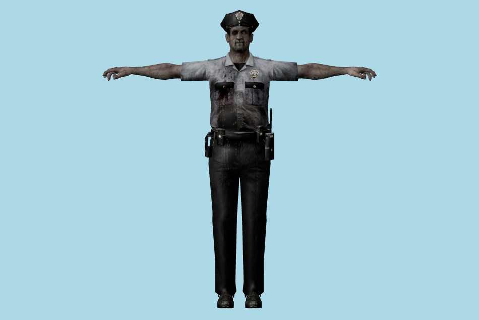 Resident Evil: Chronicles - Police Zombies 3d model