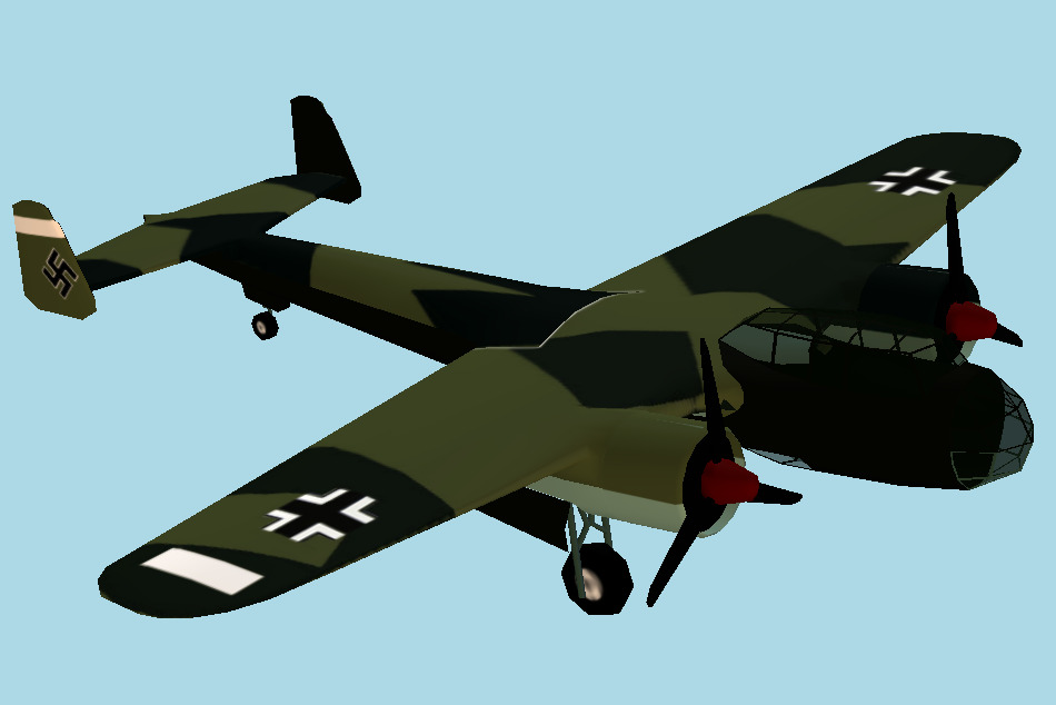 Dornier Do 17Z Bomber 3d model
