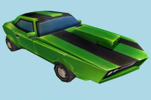 Cartoon Car Cartoon Network, Cartoon Network Universe, car, toon, vehicle, truck, transport, carriage, low-poly