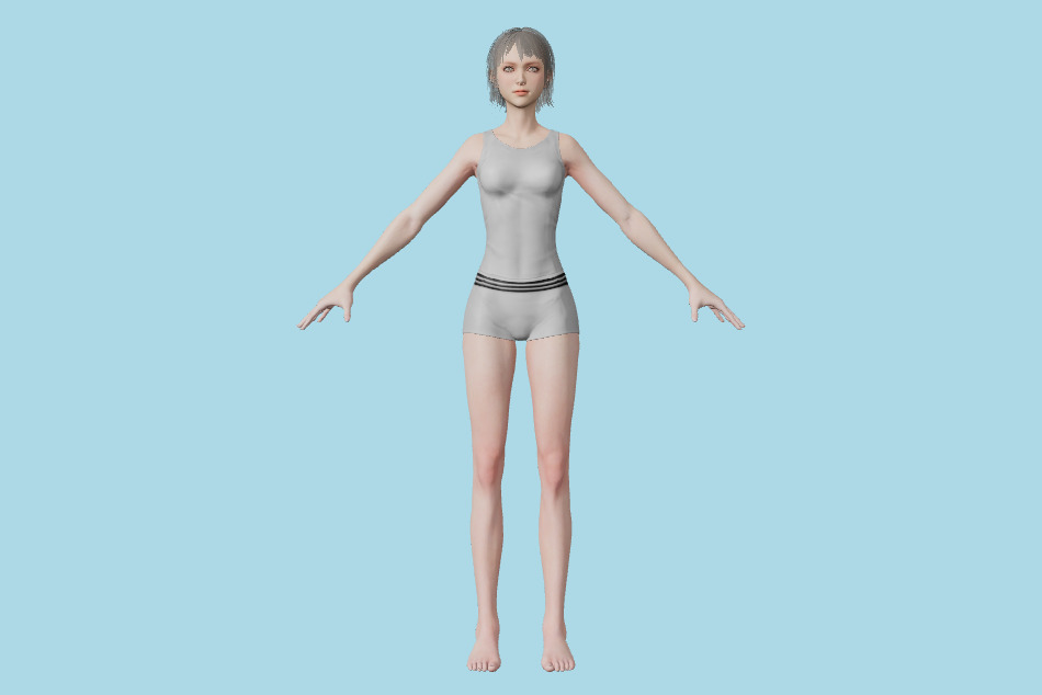 Final Fantasy Origin - Neon (Base) 3d model