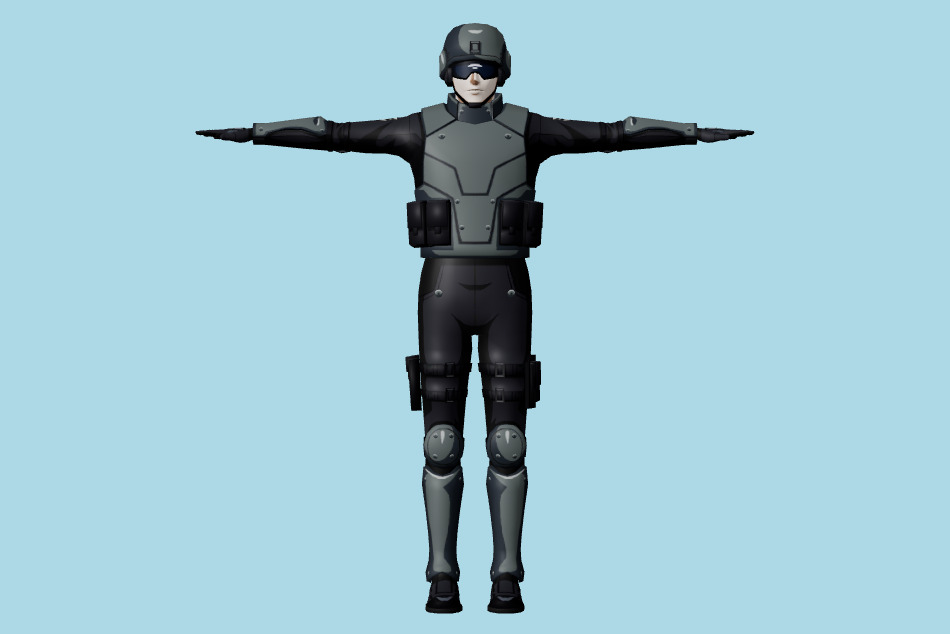 Tokyo Ghoul Re Birth - Ccg Army 3d model
