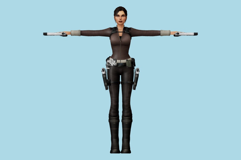 Tomb Raider: Underworld (Wii) - Lara Croft Casual 3d model