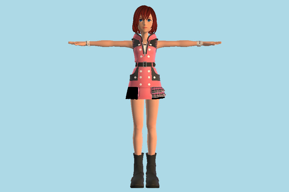 Kairi Girl 3D Model