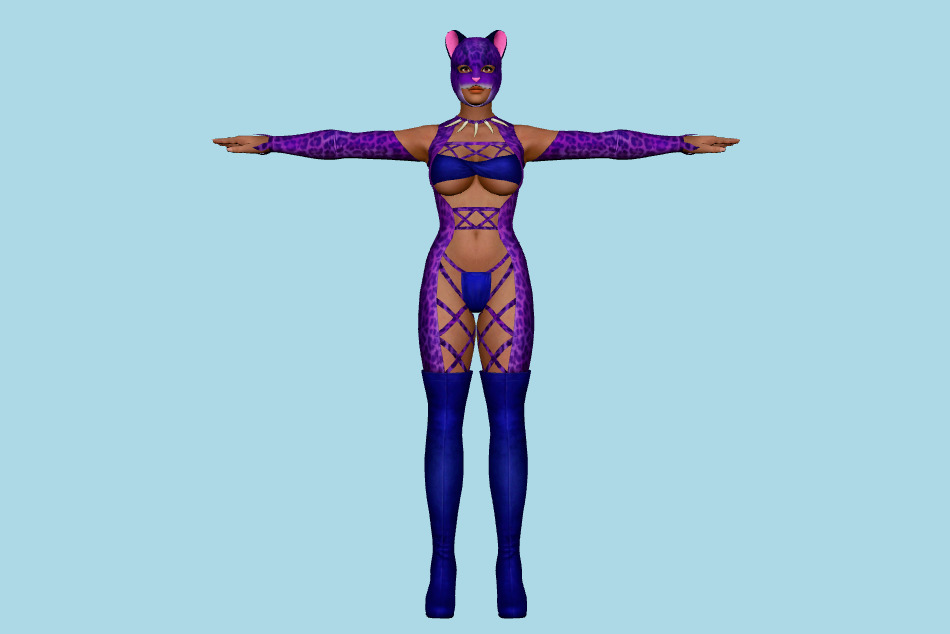 Dead or Alive 5 - Lisa Hamilton Halloween 3d model
