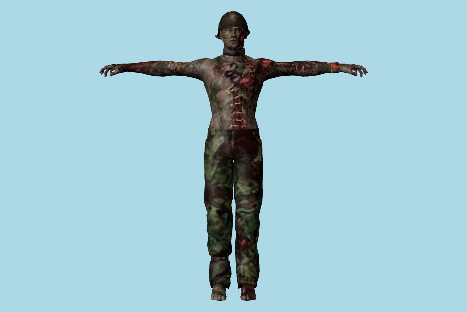 Resident Evil: Chronicles - Op.Javier Zombies 3d model