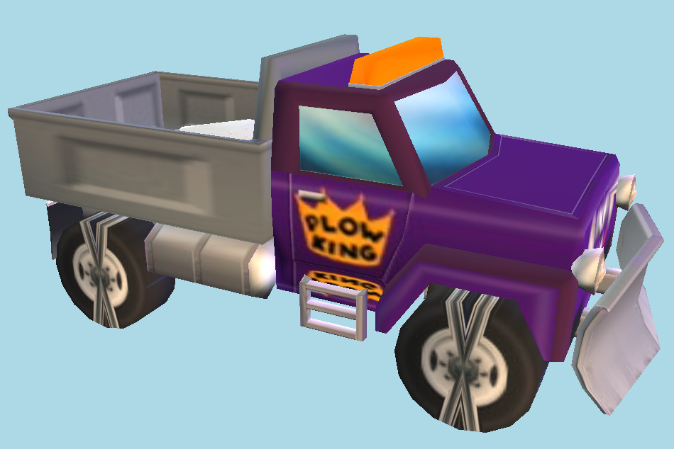 The Simpsons: Hit & Run Plow King Truck 3d model