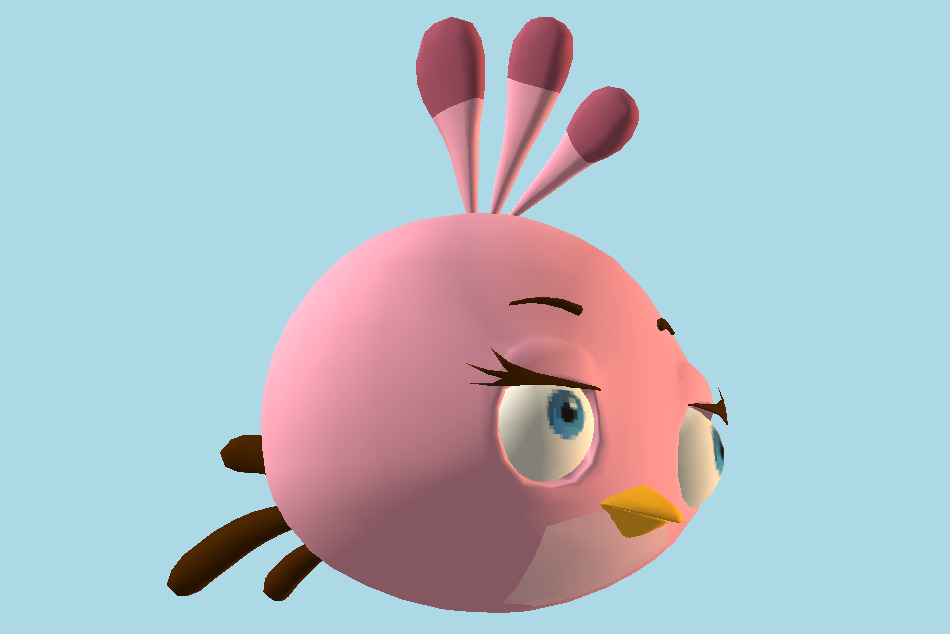 Angry Birds Stella 3d model