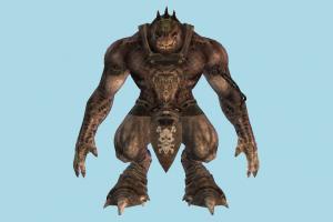 Battlelord monster, animal-character, beast, character, evil
