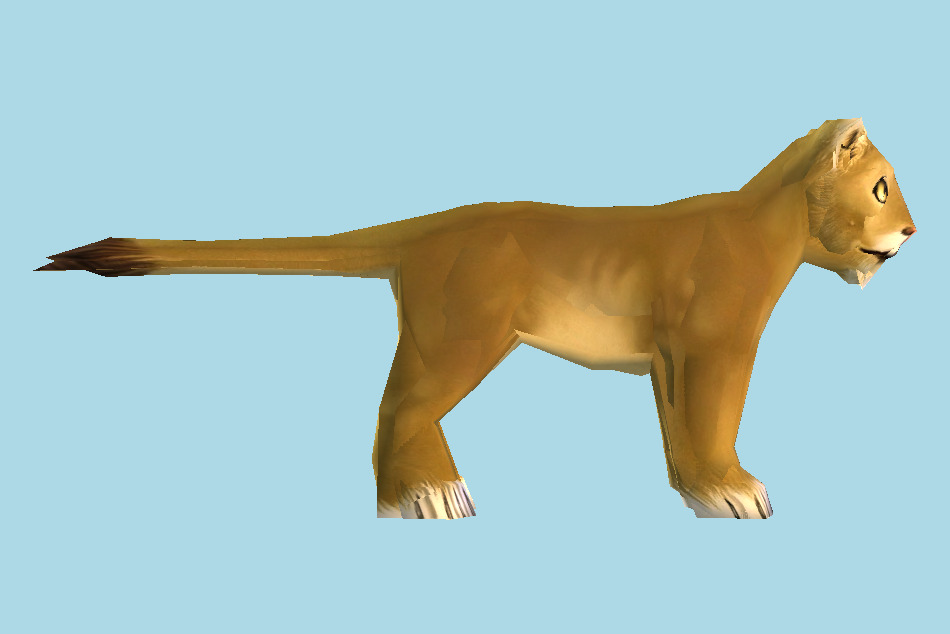 Zoo Tycoon 2 African Lion Cub 3d model