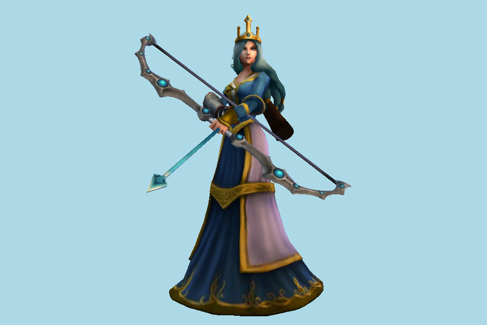League of Legends Ashe Queen 3d model