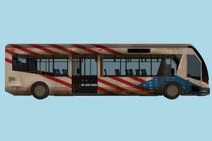 Bus with interior details bus, interior, van, high-poly, car, vehicle, truck, carriage, metro, transit