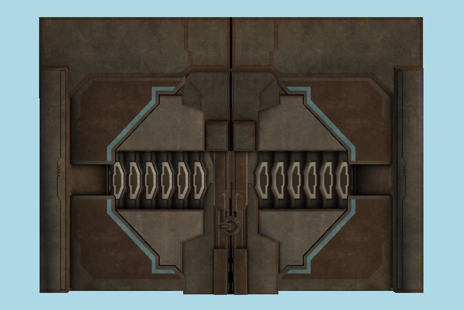 The Bureau: XCOM Declassified Alien Door Large 3d model