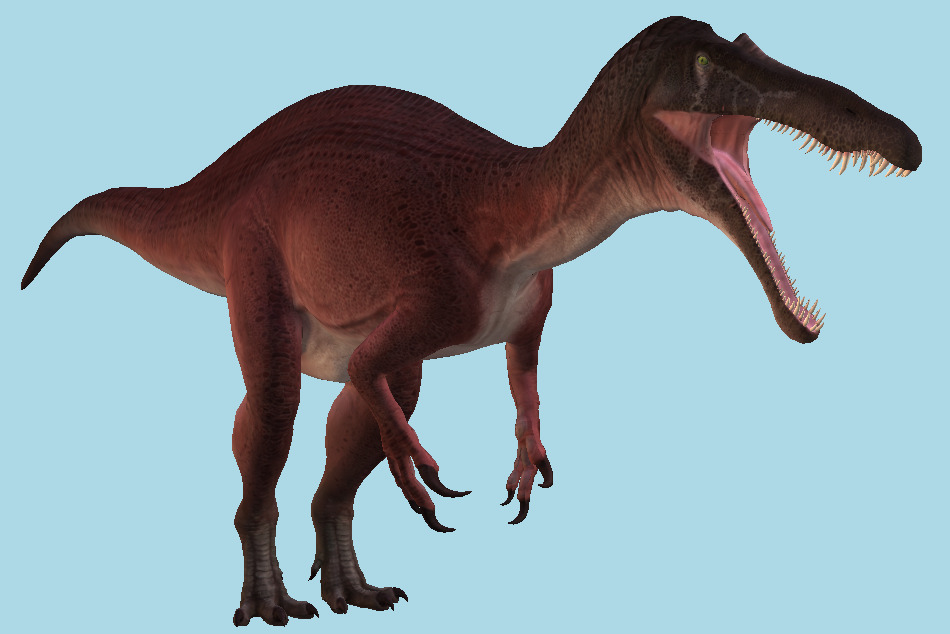 The Isle Default Suchomimus Dinosaur 3d model
