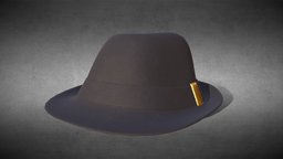 Fedora Hat hat, fedora, substancepainter, substance, maya