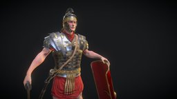 Roman Soldier soldier, roman, legionaire, character-model, characterdesign