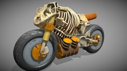 Stylized Bike bike, wheels, motorcycle, developer, maya, game, gameasset, zbrush, dinosaur, dino