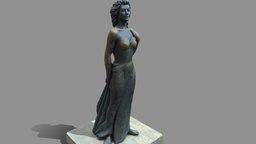 Ava Gardner body, bronze, decor, statue, star, movie, woman, celebrity, actor, character, girl, art, bust, sculpture