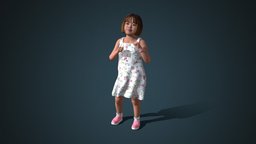 Facial & Body Animated Kid_F_0003 kid, people, 3d-scan, photorealistic, child, rig, 3dscanning, 3dpeople, iclone, reallusion, cc-character, rigged-character, facial-rig, facial-expressions, character, girl, game, scan, 3dscan, animation, animated, rigged, autorig, actorcore, accurig, noai