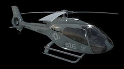 US Navy Helicopter Airbus H130 Livery 31 flying, games, rotor, us, airplane, copter, unreal, heli, chopper, realtime, eurocopter, flight, aviation, taxi, propeller, aircraft, airbus, military-vehicle, usnavy, military-aircraft, us-navy, unity, pbr, lowpoly, usa, helicopter, navy, gameready, ec130, noai, h130, us-navy-helicopter