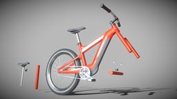 Electric Bike (WIP-1) bike, wheel, bicycle, power, tire, blender-3d, ebike, wip-1, electricbike, 3dhaupt, electric