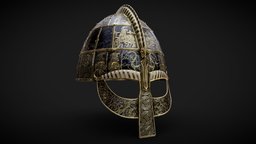 Vendel period Viking Helmet armor, armour, bronze, warrior, fighter, soldier, viking, medieval, unreal, sweden, knot, ornament, helm, antique, pattern, equipment, protection, feudal, king, iron, nordic, middle-age, vikings, norse, unrealengine4, berserker, equipement, middleages, vendel, unity5, ornamented, motive, jarl, unity, pbr, gear, clothing, highpoly, gameready, "steel"