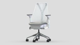Miller Sayl Chair office, scene, room, modern, storage, sofa, set, work, desk, generic, accessories, equipment, collection, business, furniture, table, vr, ergonomic, ar, seating, workstation, meeting, stationery, lexon, asset, game, 3d, chair, low, poly, home, interior