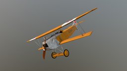 Fokker D VII 2 1920 LTU biplane, fokker, sketchup