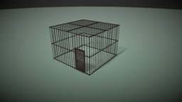 jail cage cage, jail, free3dmodel, blnder3d