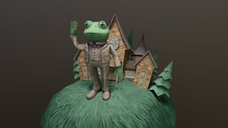 The Wind In The Willows — Toad Hall painted, toad, hall, paintedtexture, handpainted, cartoon, c4d