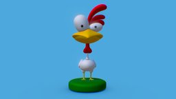 Cartoon Chicken fun, chicken, aruba, zbrush, drpixels