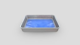 Dissection Tray school, experiment, biology, wax, lab, board, laboratory, equipment, pan, pad, vinyl, props, science, chemistry, game-ready, scientific, apparatus, low-poly, medical