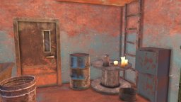 Rusty Props 2 rust, barrell, bathtub, cupboard, unity, unity3d, light, door